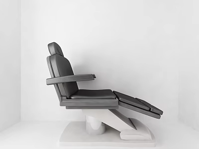 Modern Massage Chair With Reclining Backrest Padded Armrests And Sturdy Base 3d model
