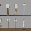 floor lamp creative floor lamp lantern floor lamp 3d model