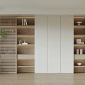 Wind Bookcase Decorative Cabinet Locker 3d model