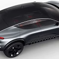 Audi Concept Car With Sleek Modern Design Silver Gray Body And Large Wheels