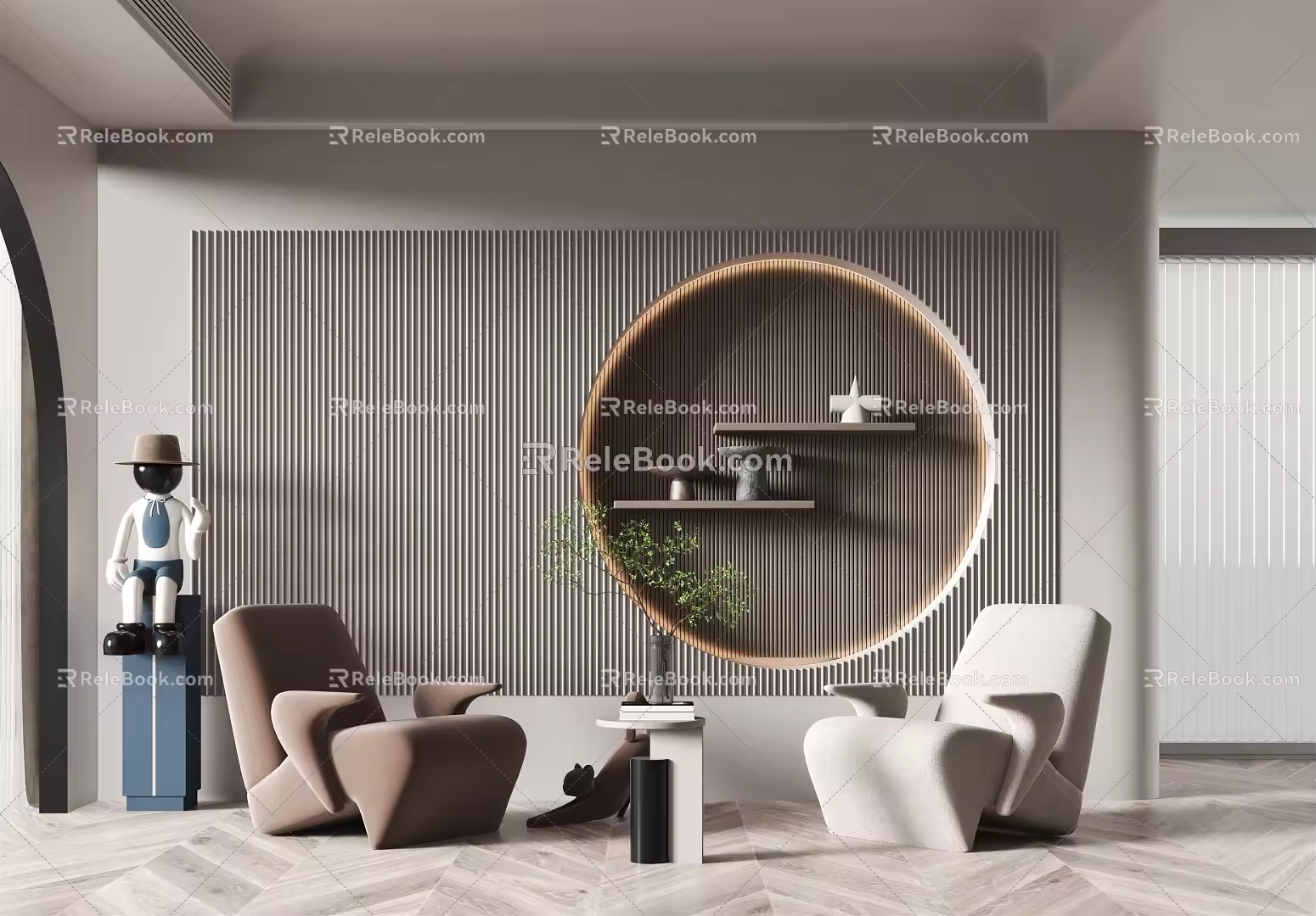 Modern Casual Sofa Combination Single Sofa 3d model