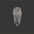 modern aircraft space plane space vehicle 3d model