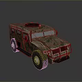3D Rendered Military Camouflage Tank Vehicle With Armored Body And Wheels