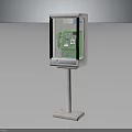 Sturdy Equipment Enclosure With Transparent Protective Cover And Green Control Panel On Stand