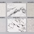 Various Wall Panels Featuring Cream Landscape Gray Dark Gray Classic Warm Gray Terrazzo and Marble