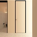 Minimalist sliding door Simple sliding door 3d model