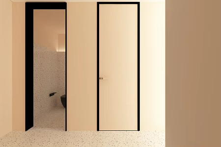 Minimalist sliding door Simple sliding door 3d model