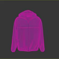 Blue Hooded Jacket Modern Lightweight Outerwear With Stylish Design For Casual Wear