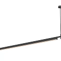 Modern Minimalist Linear Pendant Light With Sleek Metal Design And Warm Illumination