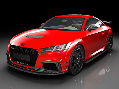 Audi tt sports car luxury car sedan car 3d model