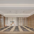 Modern Yoga Studio With Mats Balls And Wooden Lockers