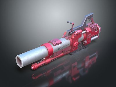 Rocket rocket launcher to air weapon to air missile shoulder missile shoulder rocket 3d model