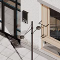 Modern Multi Storey Residential Building With White Facade Windows Balcony Railings And Curtains