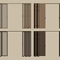 Modern Folding Doors with Various Designs Glass Panels and Wooden Frames