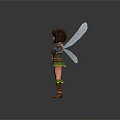 Modern Game Character Fairy Elf Little Monster 3d model