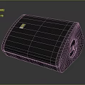 Black Speaker With Mesh Design And Audio Ports For High Quality Music Playback