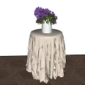 Nordic coffee table side table 3d model
