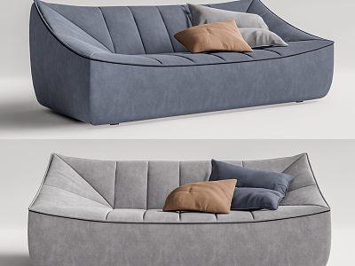 Modern Multiplayer Sofa Lazy Sofa model