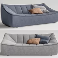 Modern Multiplayer Sofa Lazy Sofa 3d model