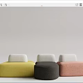 Modern Multiplayer Sofa Alien Multiplayer Sofa 3d model