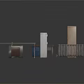 Various Furniture Pieces Including Tables Cabinets And Mixed Material Designs
