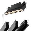 Black Modern Downlights And Spotlights Track Mounting With Multiple Adjustable Heads 3d model