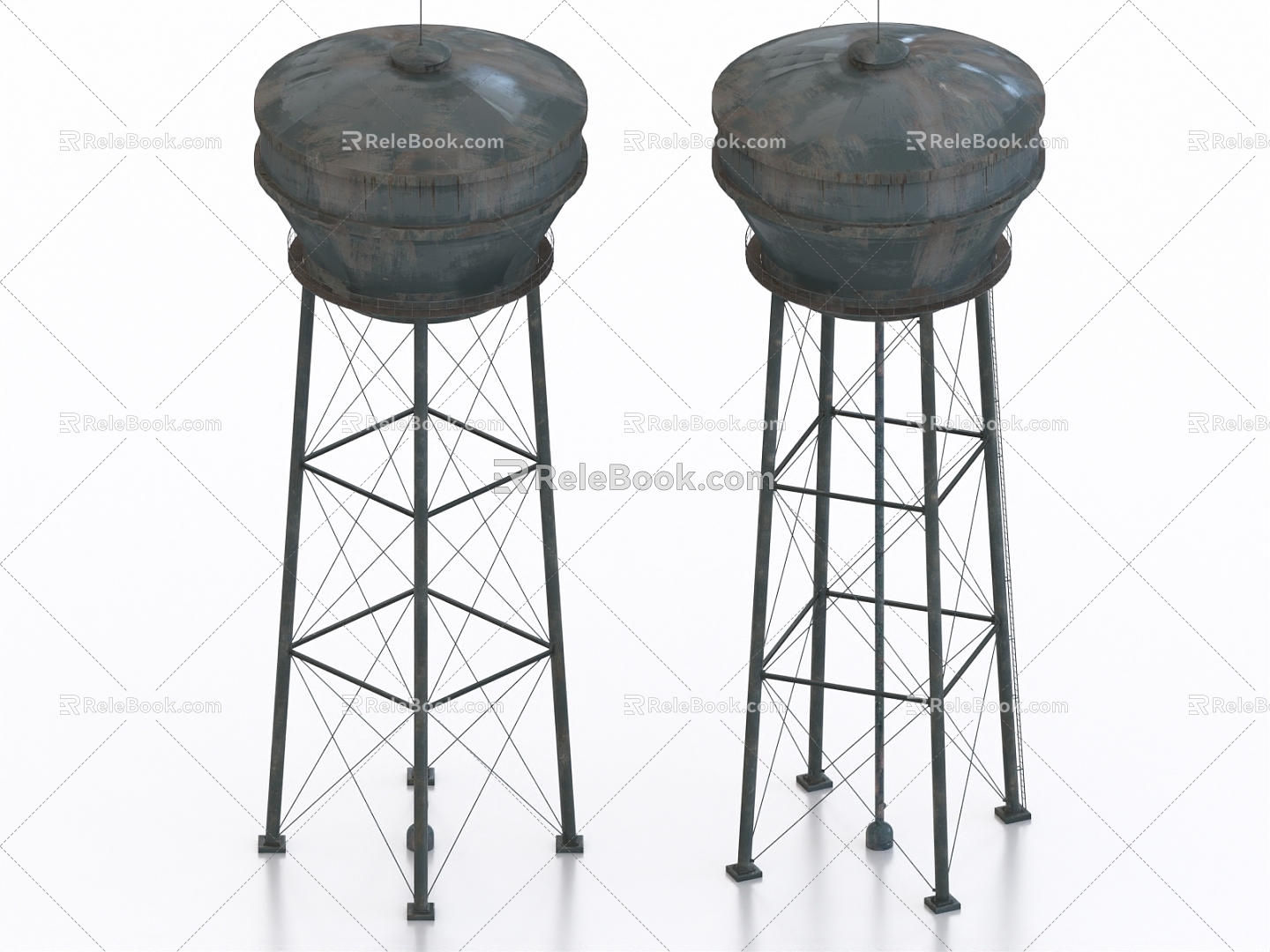 Water Tower Material Storage Silo Barrel Water Storage Tank Water Storage Tank Water Tank 3d model