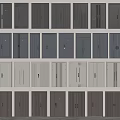 Modern security door security door entry door password lock door combination 3d model