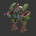 Industrial LOFT Robot Machine Warrior Machine Warfighter 3d model