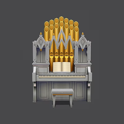 Cartoon Piano Modern Piano 3d model