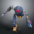 Sci-fi Style Mecha Soldier Mecha Robot Future Warrior War Machine Soldier Robot Assistant Small Robot Robot Butler