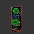 High Performance Wooden Speaker With Dual Large Cones And Small Tweeters For Home Audio System