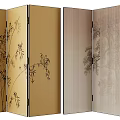 new chinese style screen 3d model