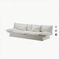 Modern Multi Person Sectional Sofa With Soft Cushions And Comfortable Design 3d model