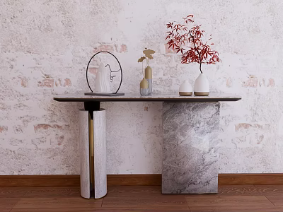 New Chinese-style desk 3d model