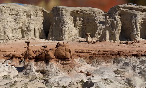 Modern Desert Mountains 3d model