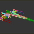 Modern Fighter Fighter Fighter Sci-fi Fighter 3d model