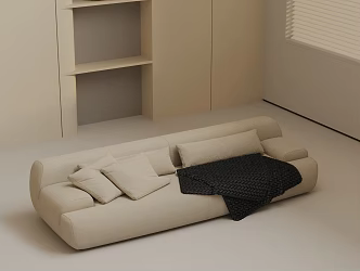 Three-seat sofa 3d model