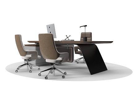 Modern Office Desk Chair Computer Desk Office Chair 3d model