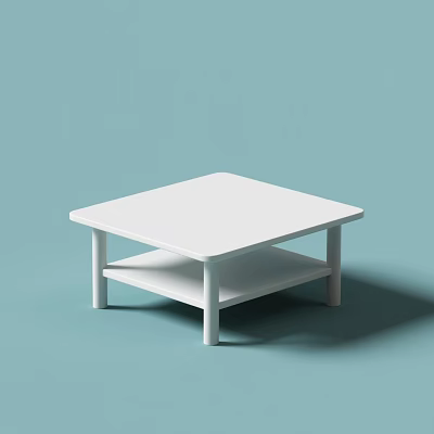 Table Coffee Table Double-layer Table Simple Coffee Table for Home Living Room 3d model