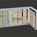 White Corner Storage Furniture With Multiple Compartments Drawers And Glass Doors