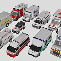 Diverse Utility Vehicles Including Ambulance and Rescue Models for Emergency Services