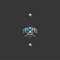 Modern Spaceship Spacecraft 3d model