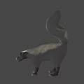 Game And Movie Skunk Character With Black White Fur And Fluffy Tail Standing Pose