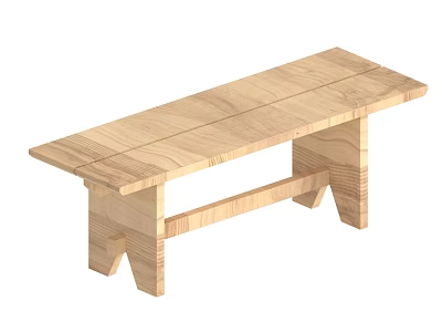 Coffee Table Wooden Coffee Table Wooden Table Wooden Bench 3d model