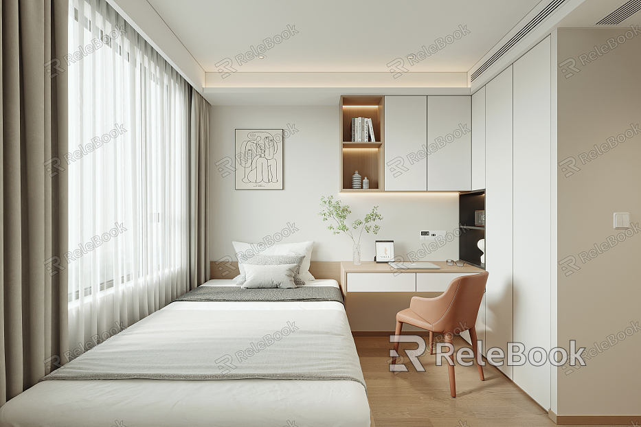 Modern Tatami Bedroom model