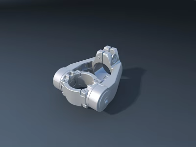 Smart Machine Metal Component With Precision Mechanical Structure And Industrial Design 3d model
