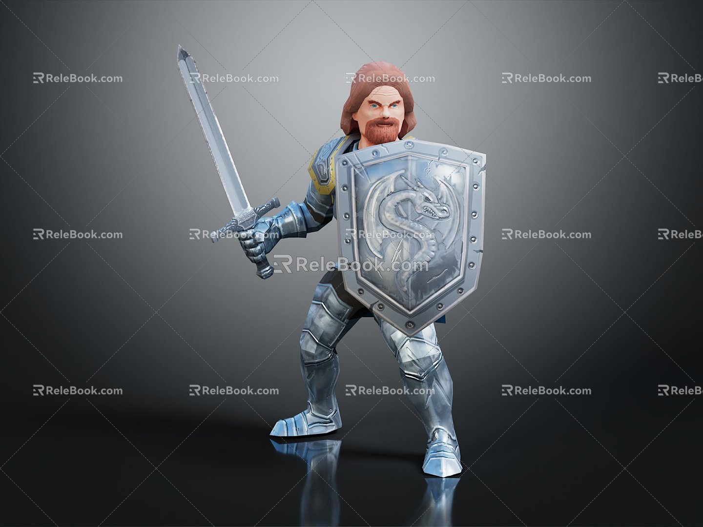 Modern Game Role Warrior Samurai Soldier 3d model