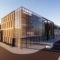 Modern Factory Building Customized Factory Building 3d model