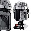 LEGO Star Wars Building Blocks Helmet Model with Intricate Brick Design